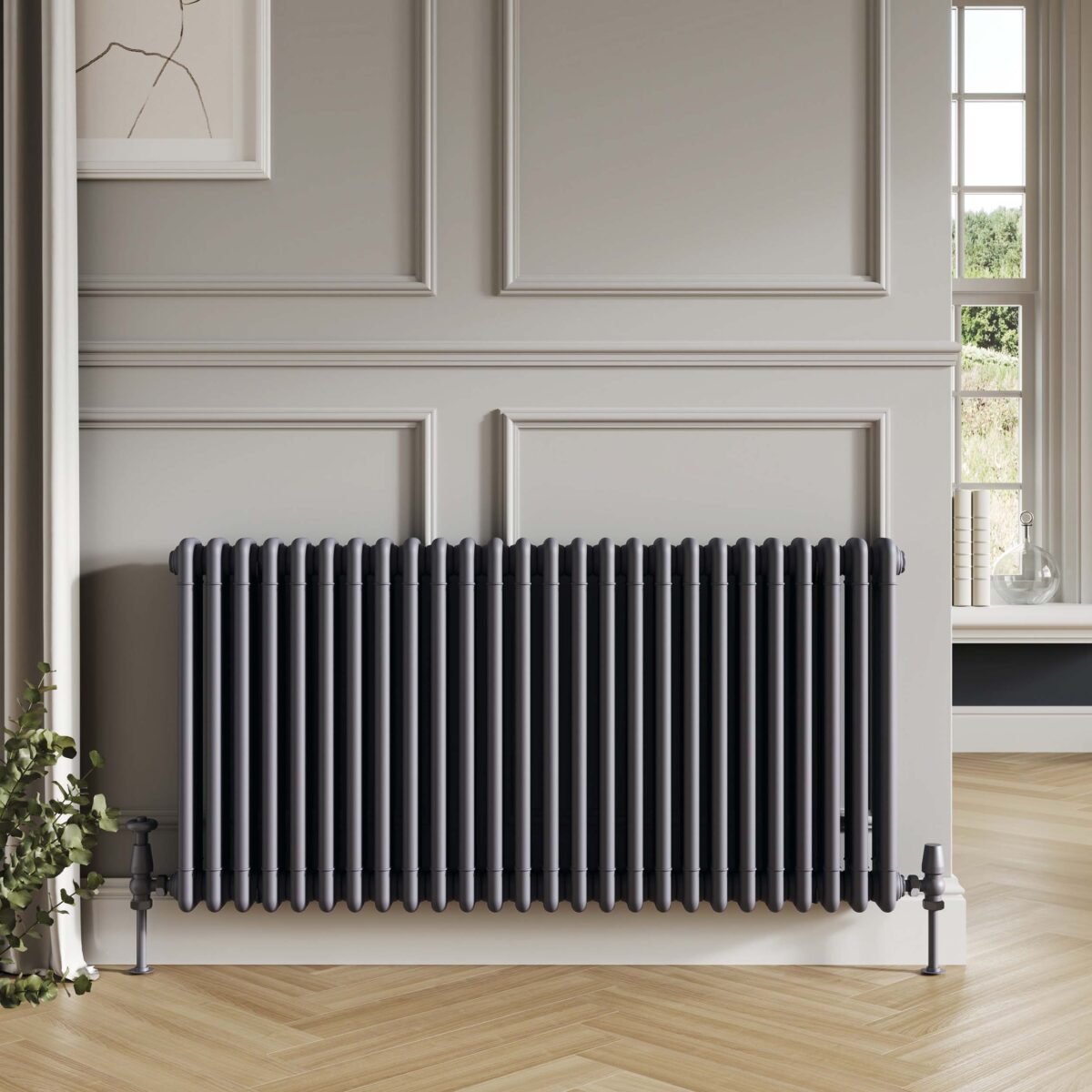 Column Designer Radiator 3 col 600 x 650mm 14 Sections Anthracite