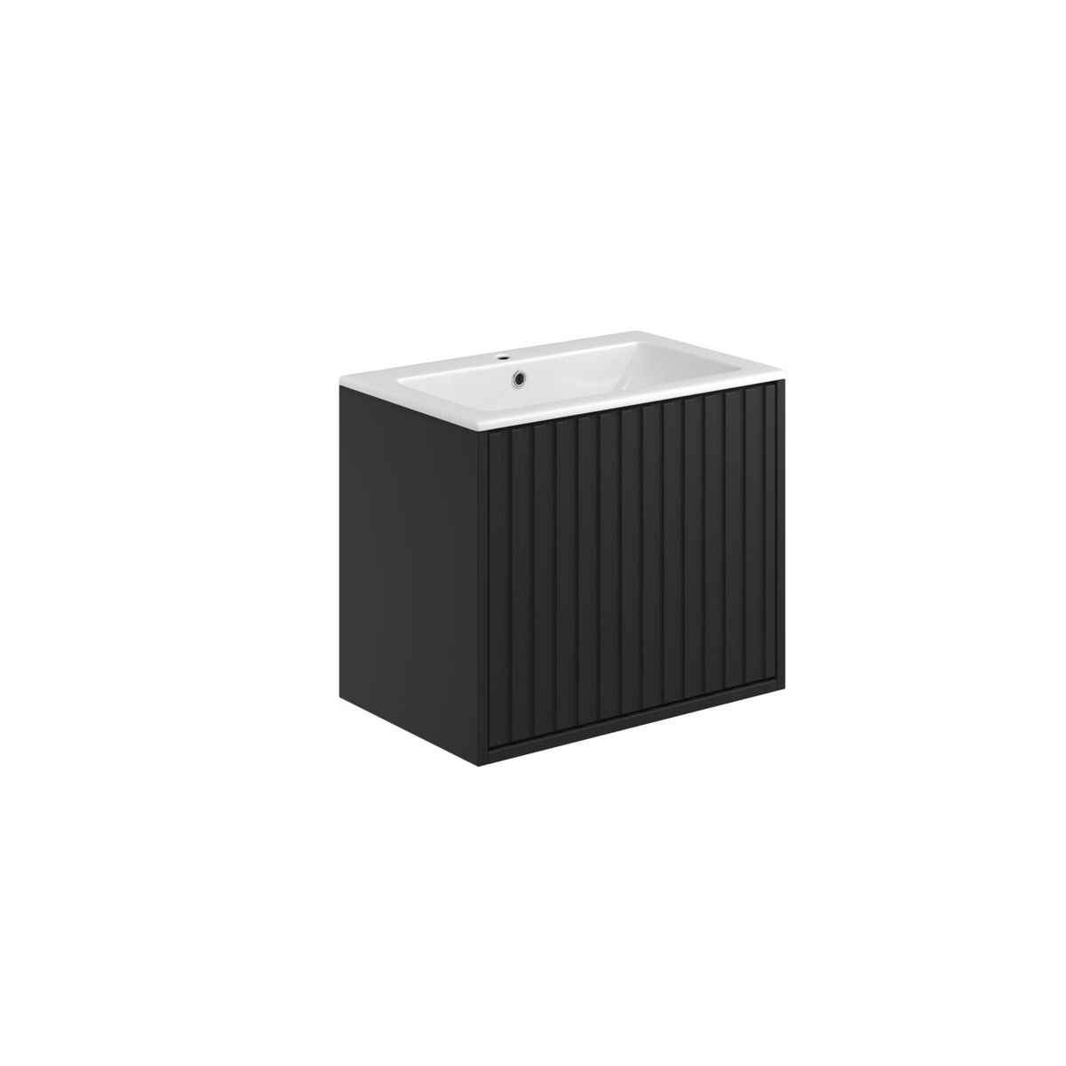 Alfie 600mm Fluted Vanity Matt Black
