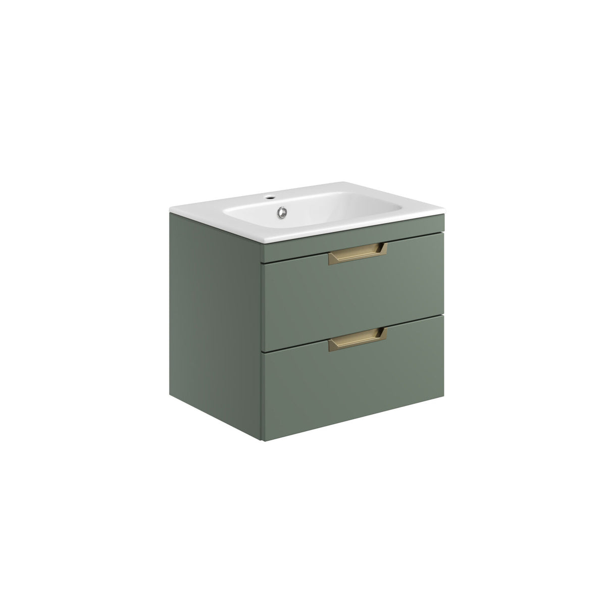 Aubrey 600mm 2 Draw Vanity Reed Green