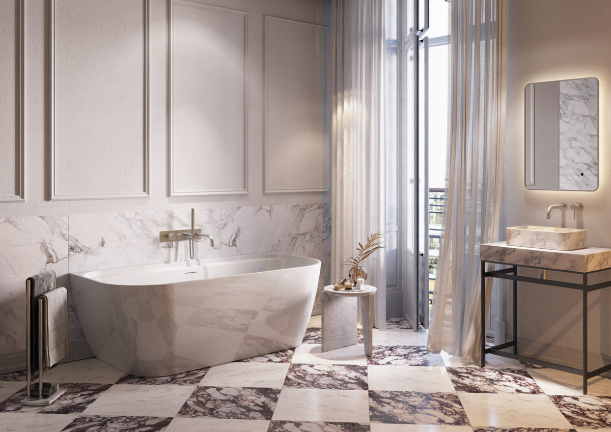 Bay Gloss White BTW Bath 1700x800