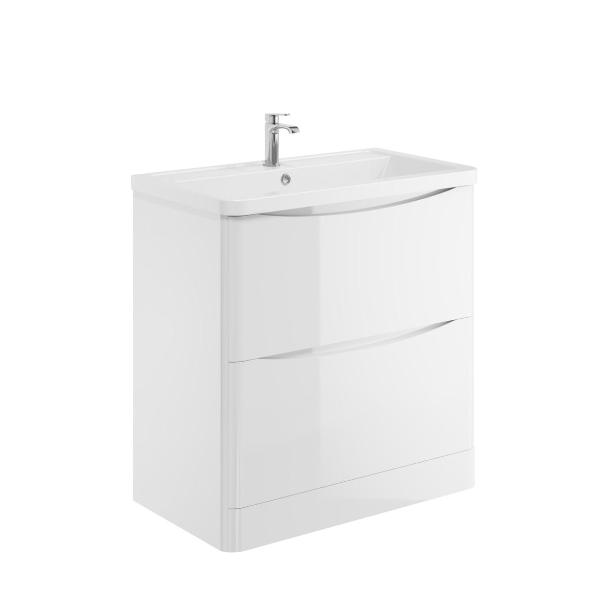 Bella 800 Floor Cab Gloss White