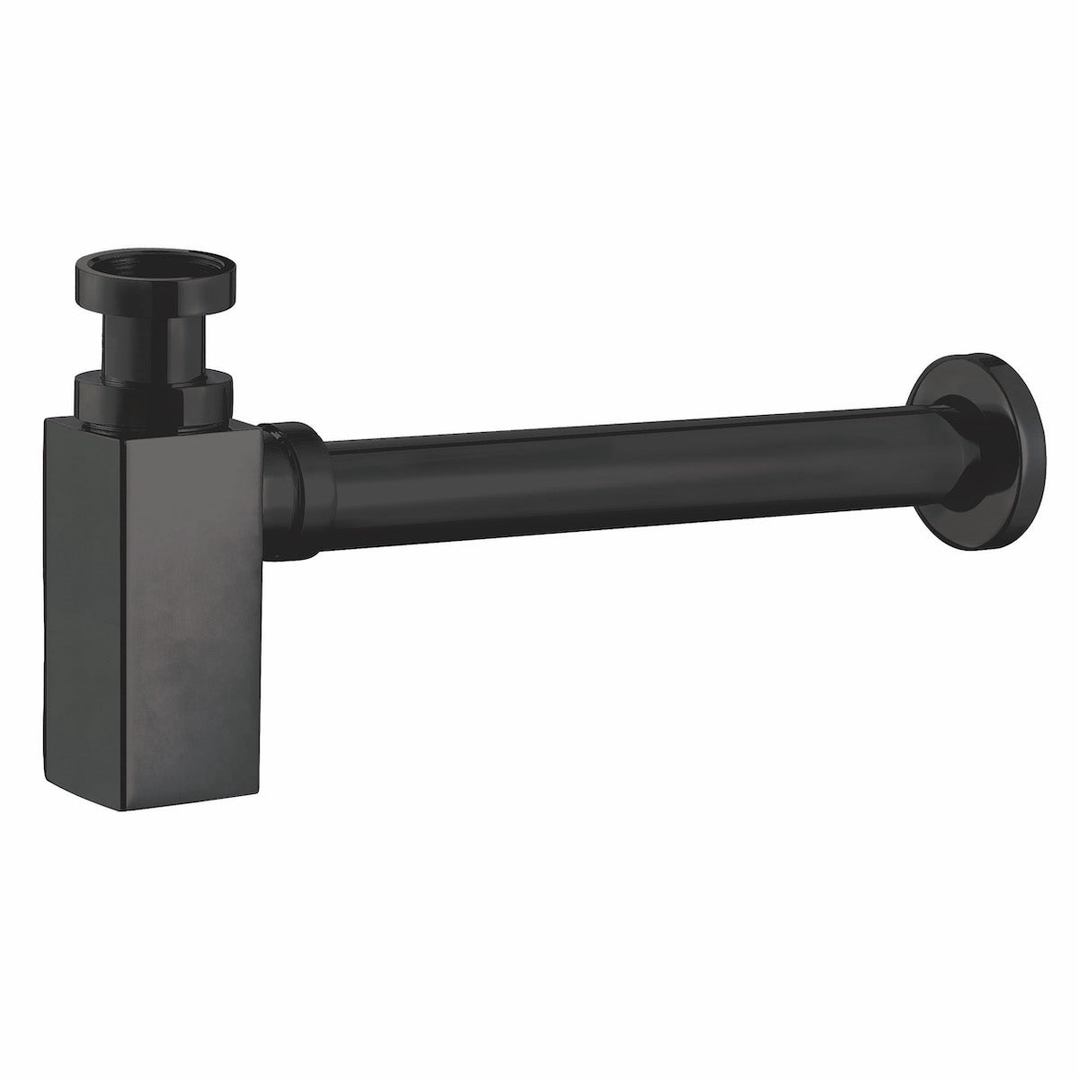 Matte Black Square Bottle Trap