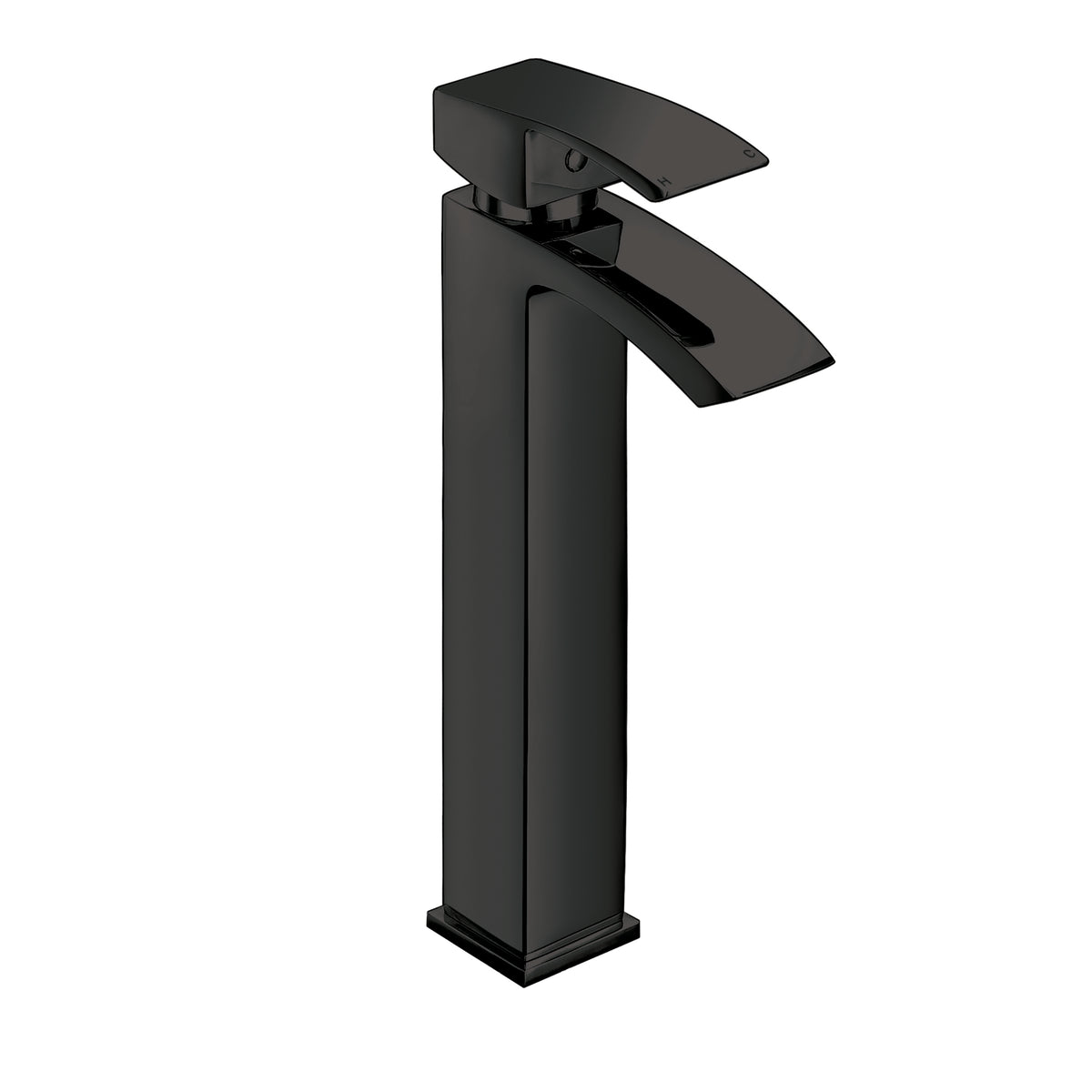 Matt Black Tall Mono Basin Mixer