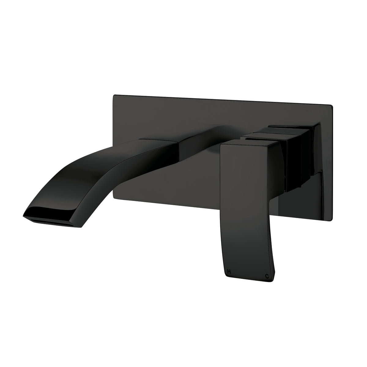 Matt Black Wall Mounted Basin Mixer