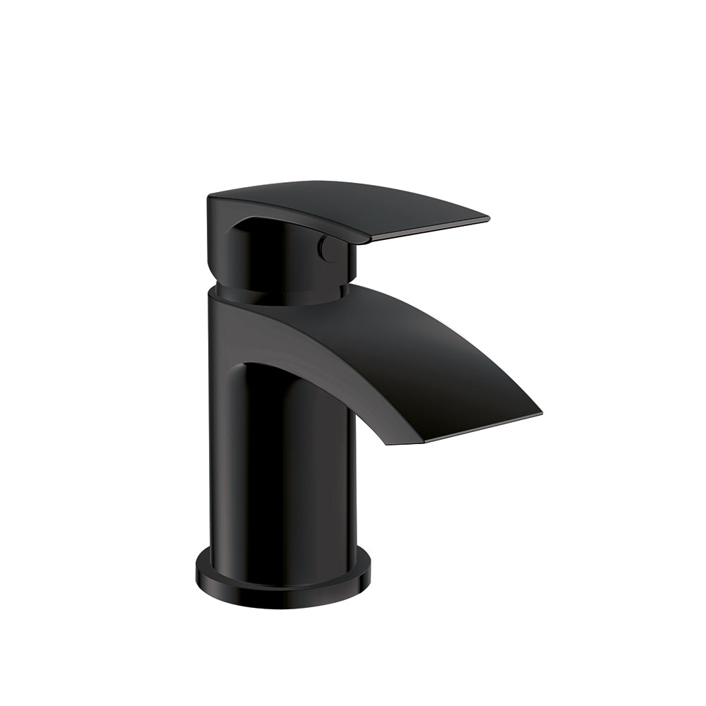 Matt Black Mini Mono Basin Mixer