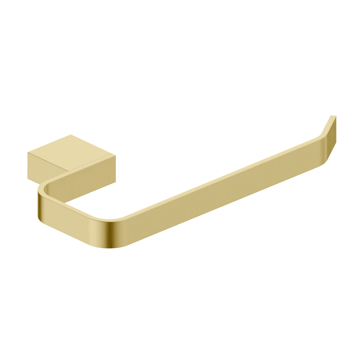 Roma Brushed Brass Towel Ring Matte Black