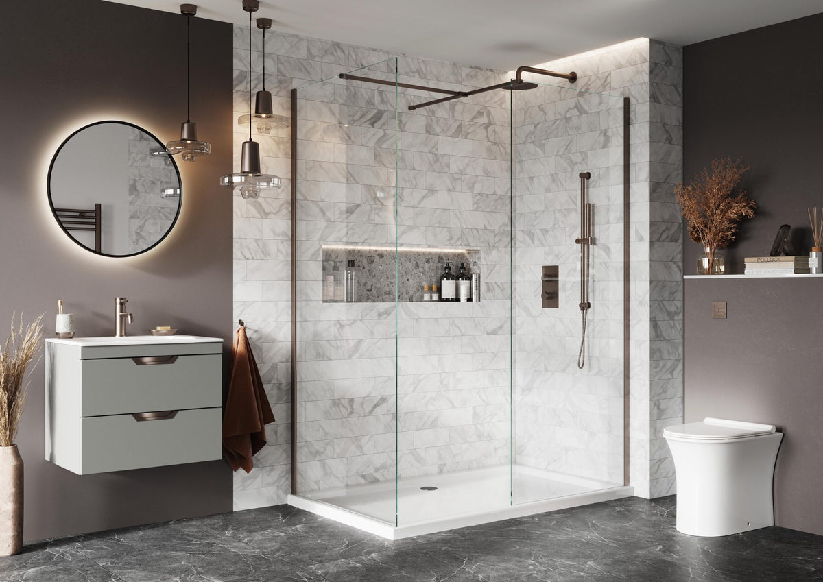 Joning Piece for Wetrooms Brushed BRONZE
