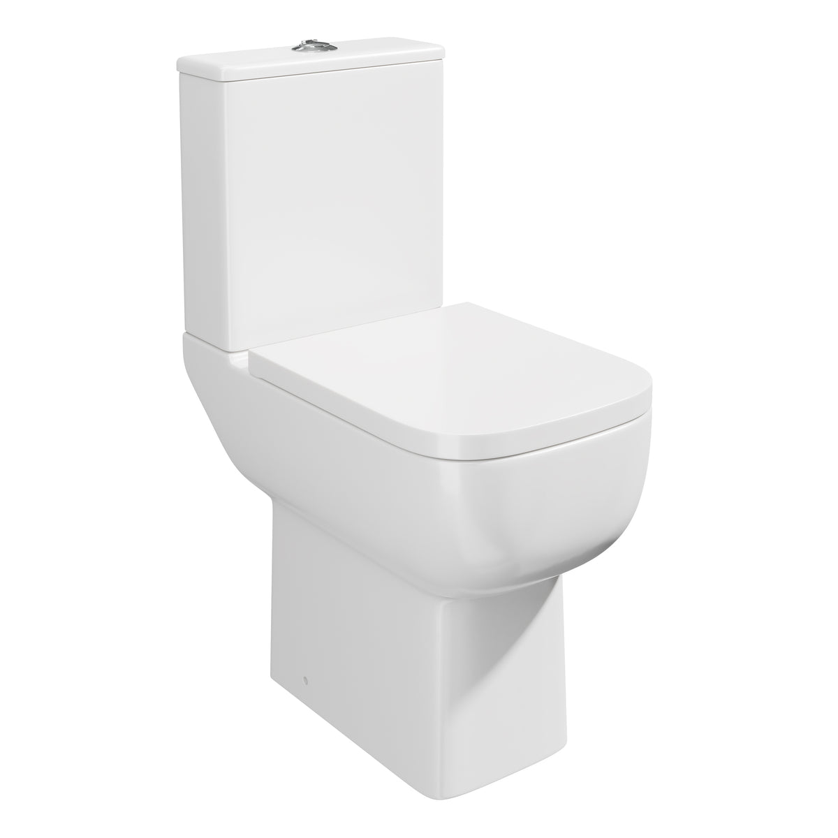 Choices Comfort Height Pan & Seat rimless WHT fittings