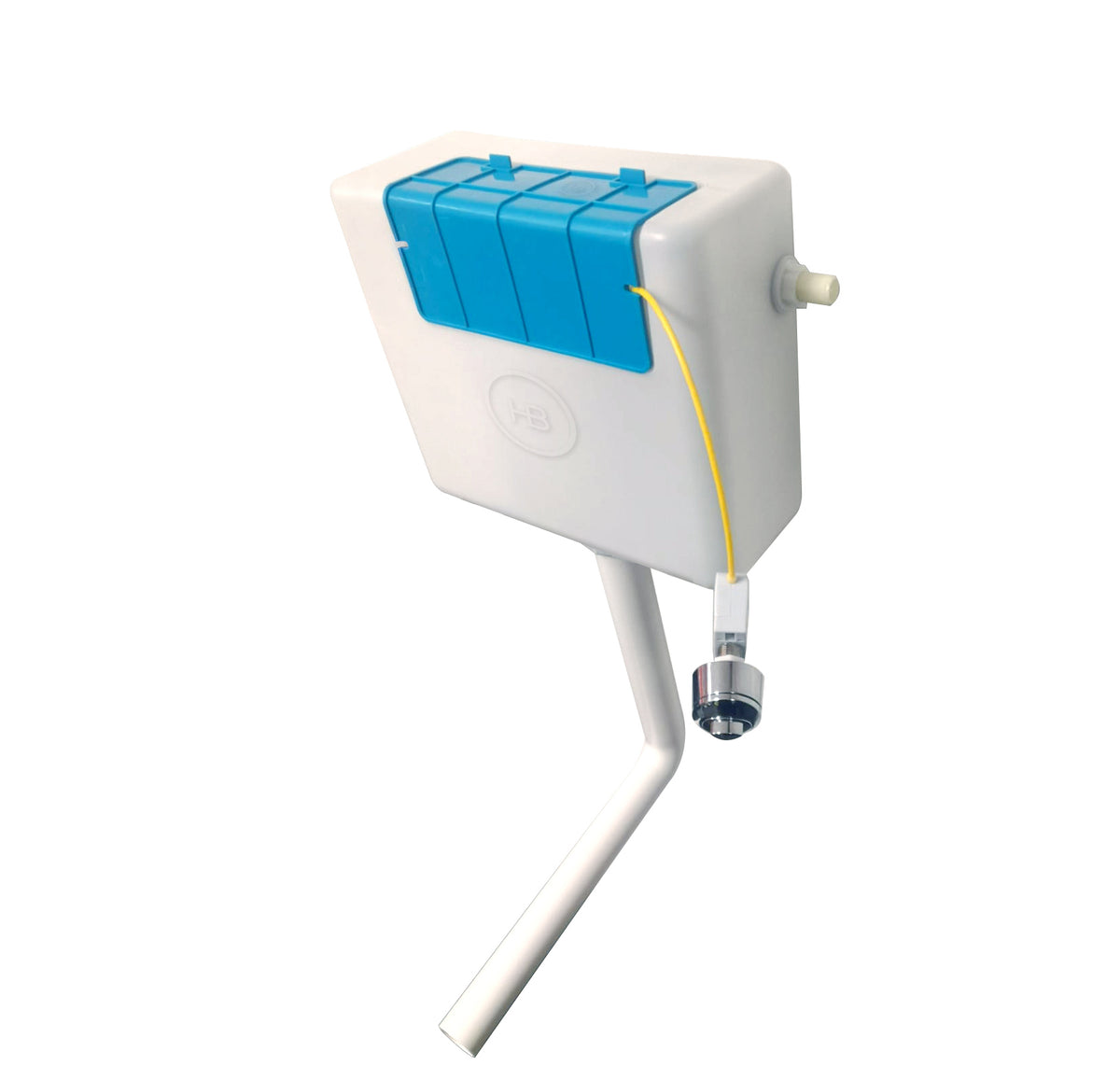 Concealed Cistern with Chrome Oval Button, Optional Button Available (new Shape)