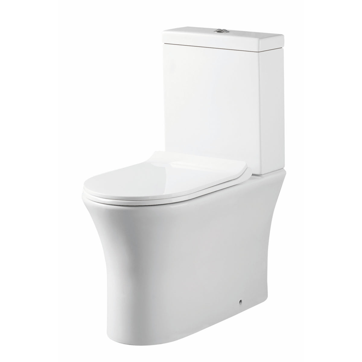 455mm Rimless Comfort Height Pan Closed Back