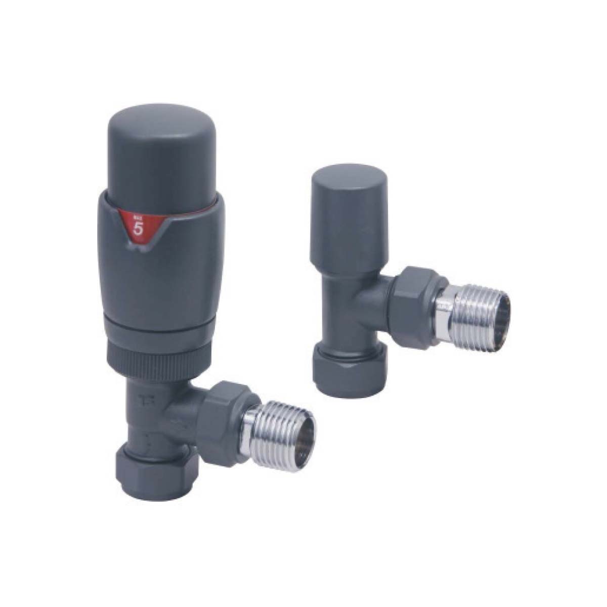 Designer Twin Pack TRV, Anthracite, Angled