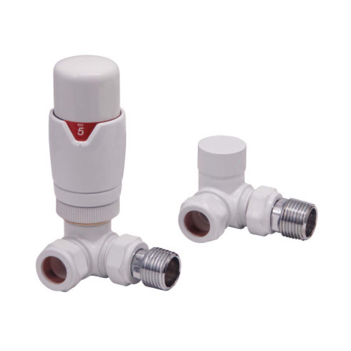Designer Twin Pack TRV, White, Corner