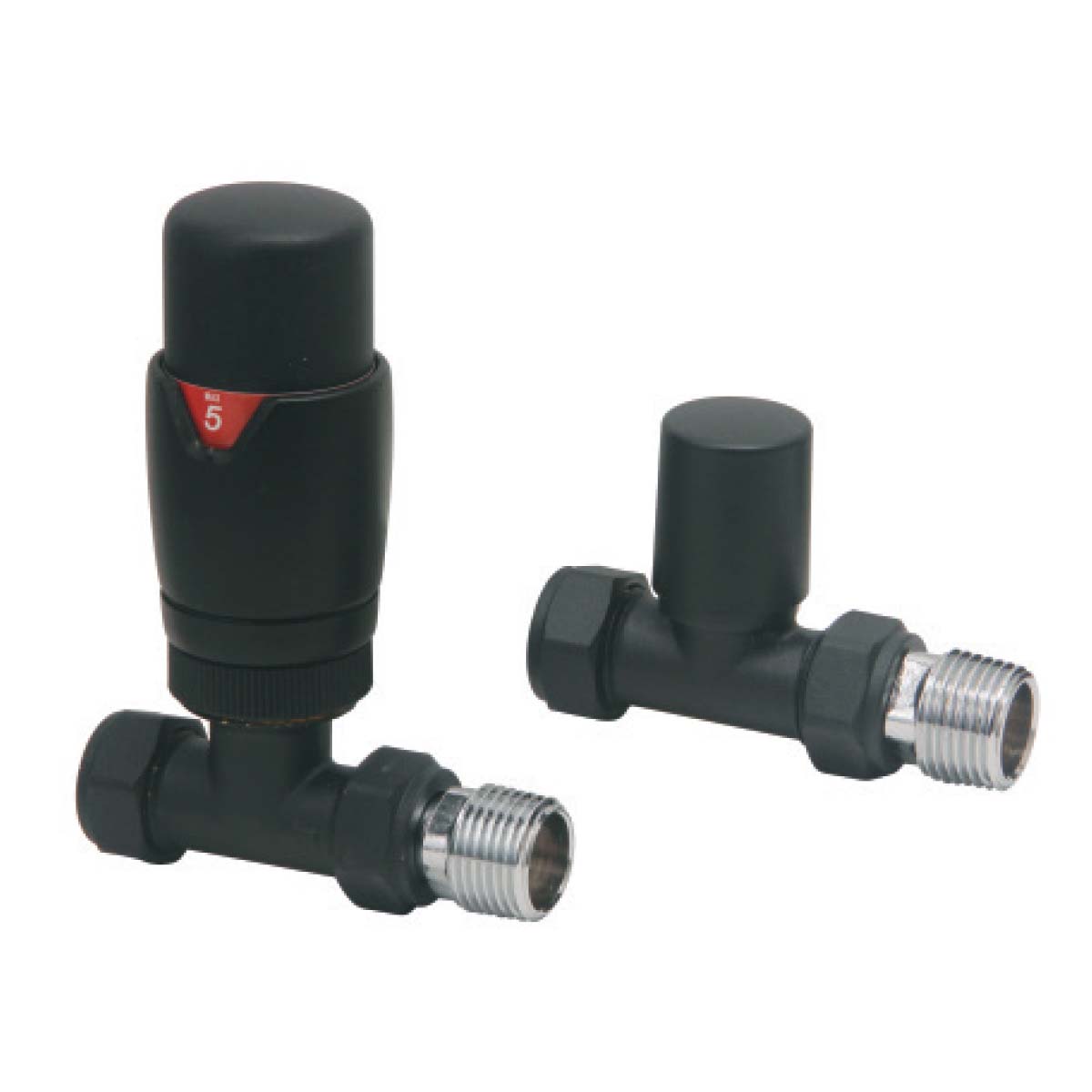 Designer Twin Pack TRV, Black, Straight