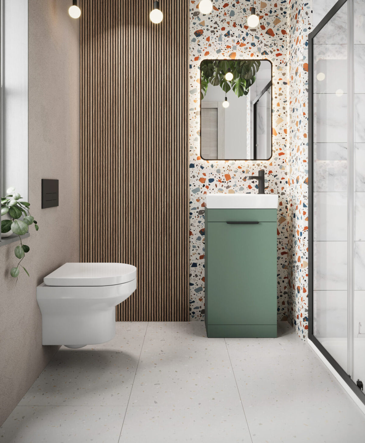 Esme 450 Compact Freestanding Unit Reed Green