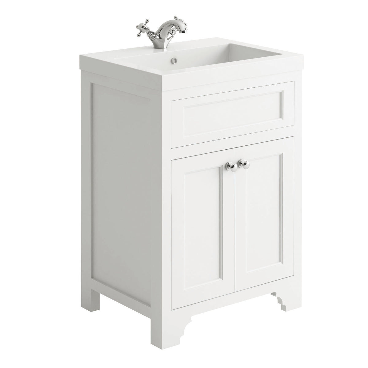 Harrogate 600 Vanity Unit - Arctic White