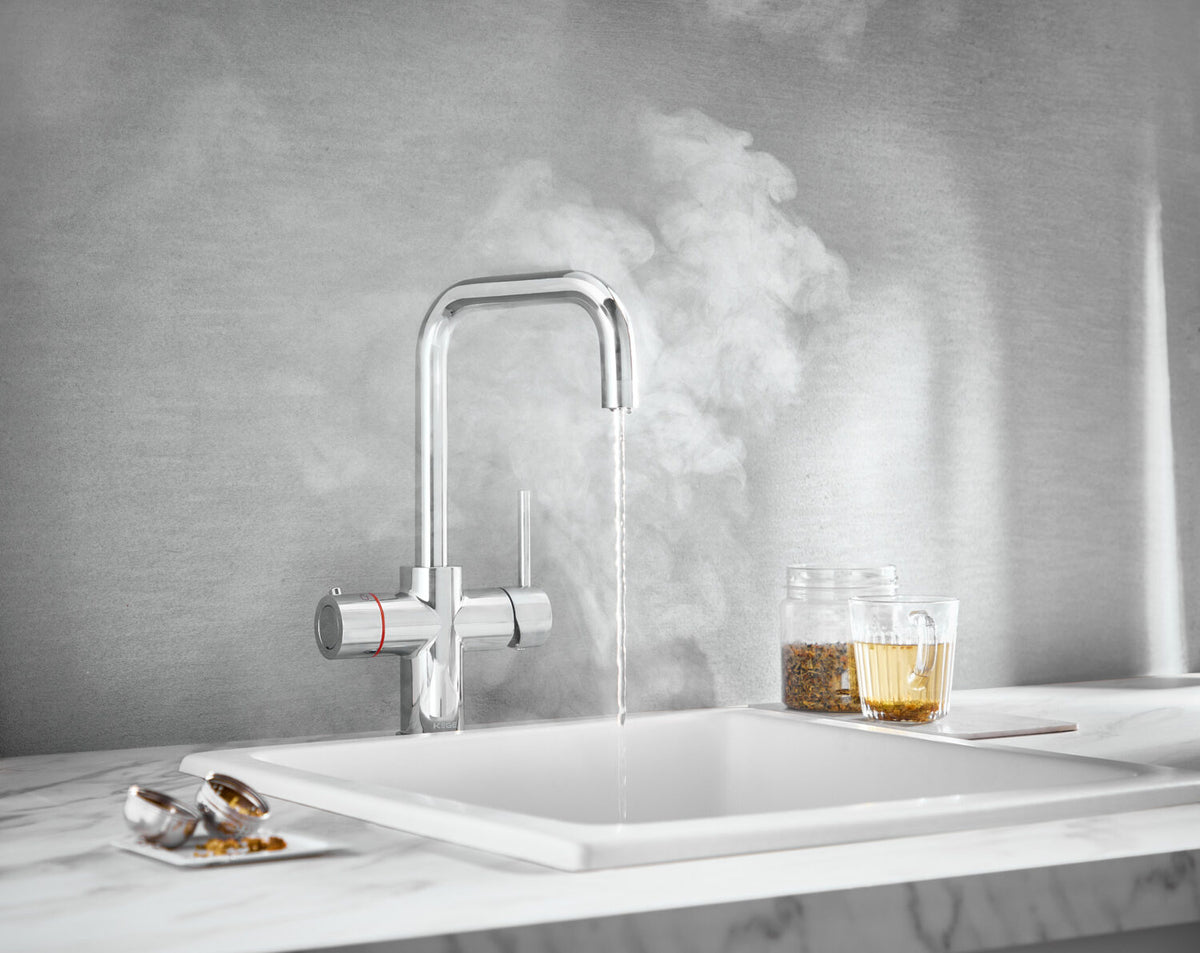 3 in 1 Boiling Water Tap D Spout Chrome