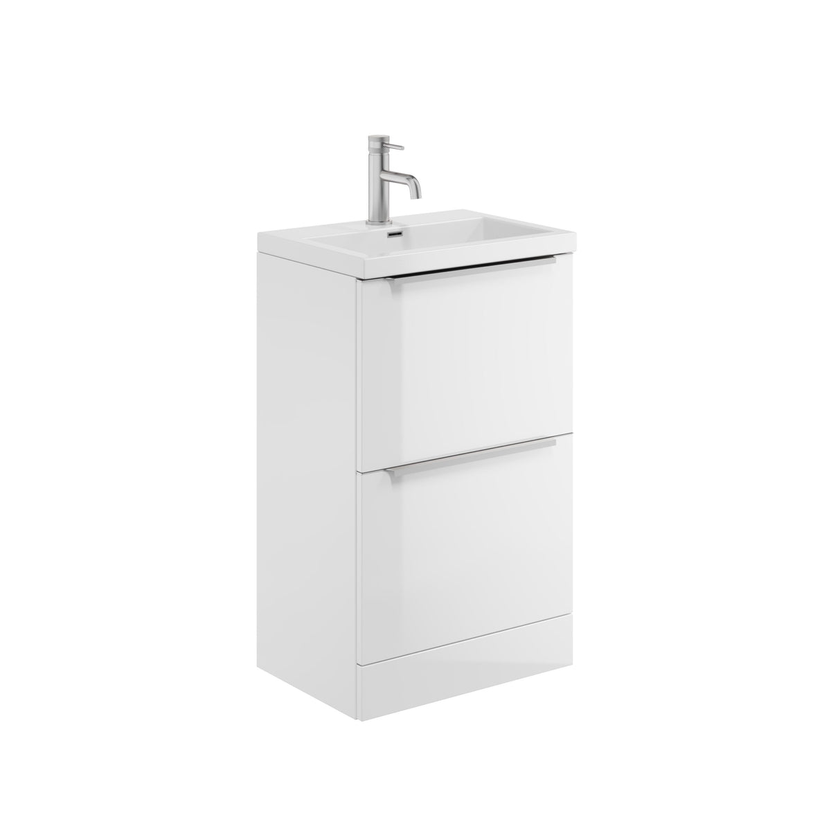 Muro PLUS 2 Drawer FS 500 Basin Cab Gloss White