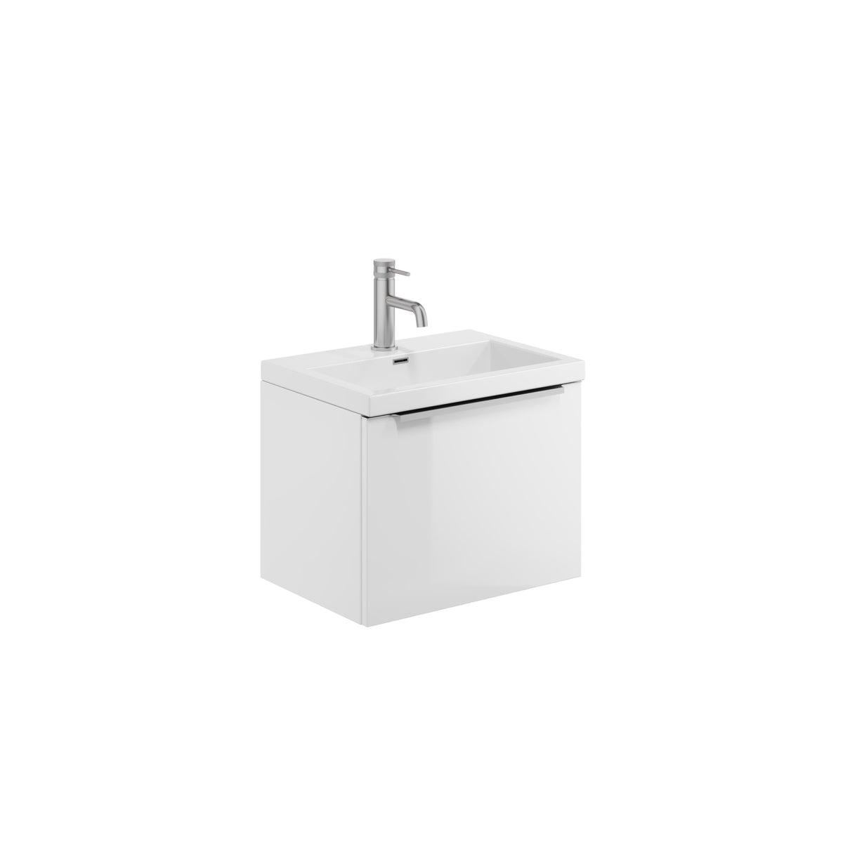 Muro Wall Hung Furniture - 500 Basin Cab - Gloss White