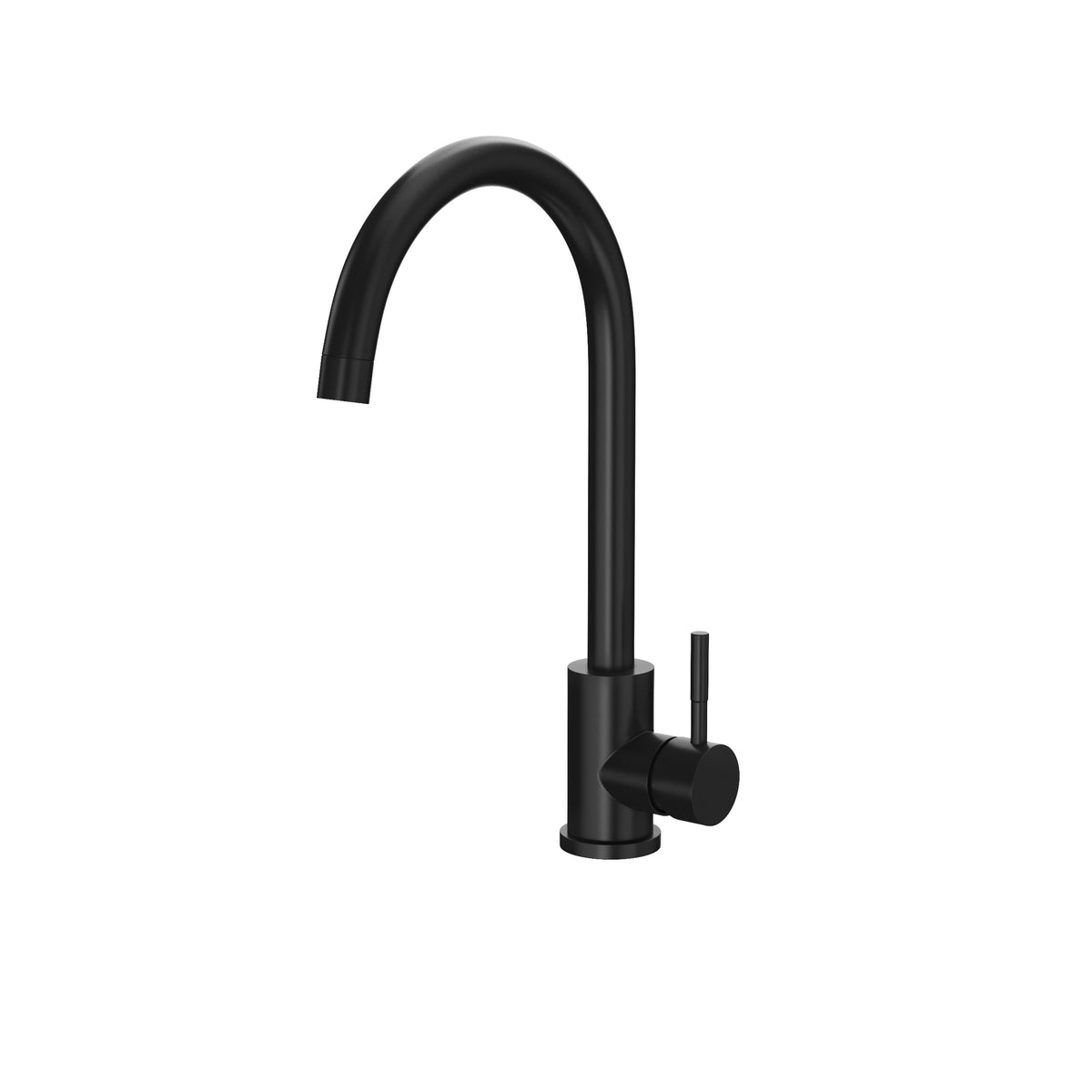 Kitchen Sink Tap Matt Black Single Hole