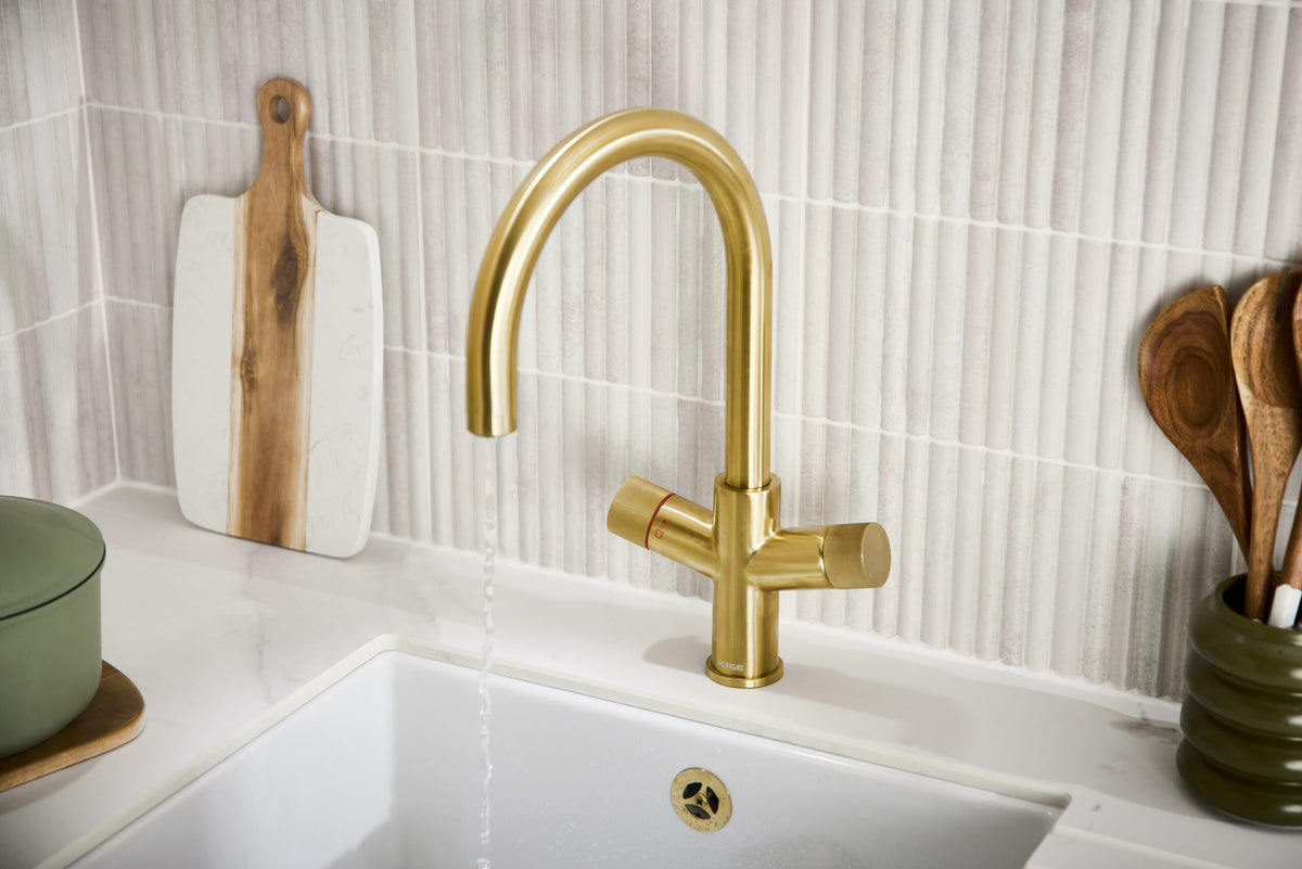 3 in 1 Boiling Water Tap U Spout Brass