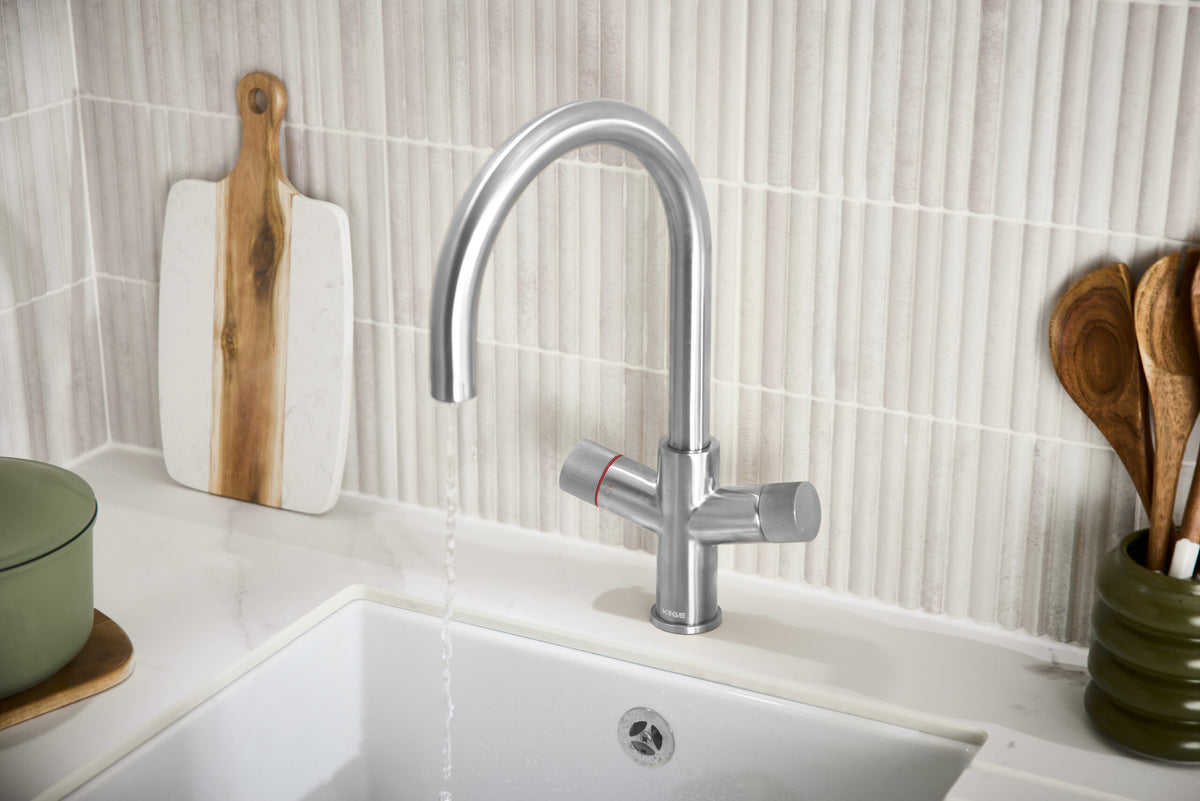 3 in 1 Boiling Water Tap U Spout Chrome