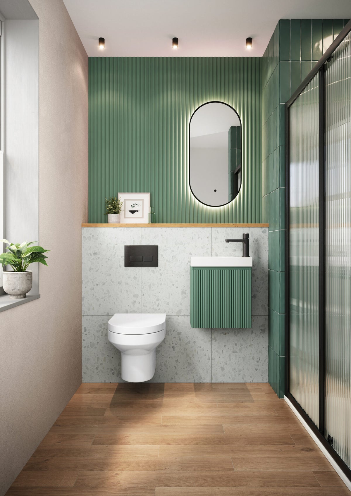 linea Cloakroom Sonoma Oak 394x217x400