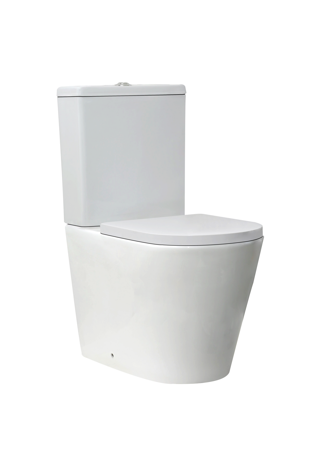 Linea Fully back to wall Pan & Seat, Rimless WHT fittings
