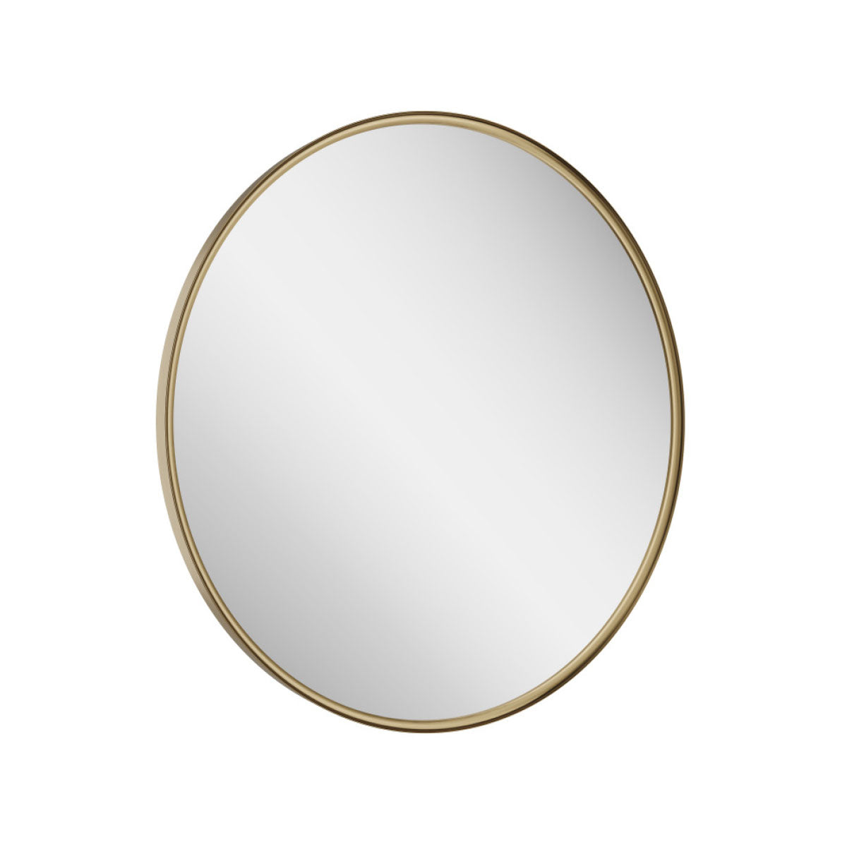 Macie 600 LED Round Mirror Brushed Brass