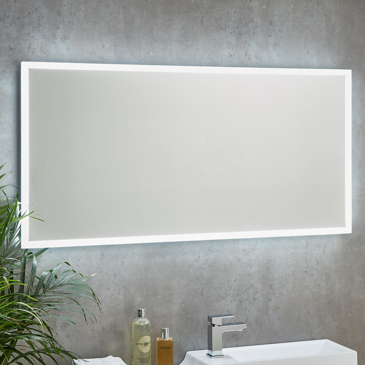 Mosca LED Mirror with Demister Pad and Shaver Socket 1200x600mm