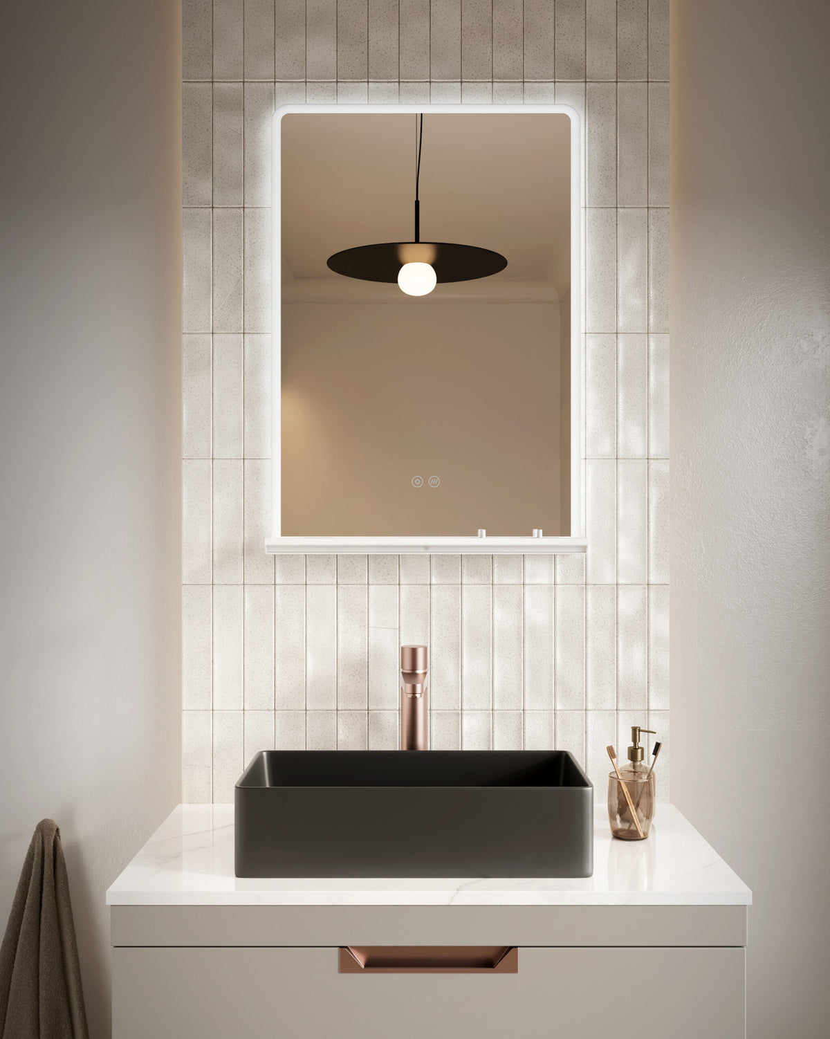 CHARJ 800X700 LED Mirror