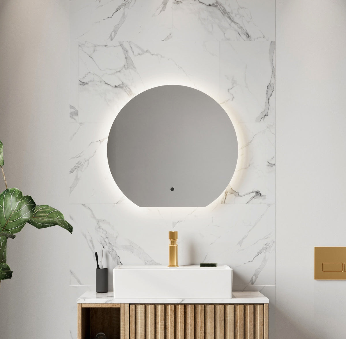 ALBA 600x560 LED Mirror