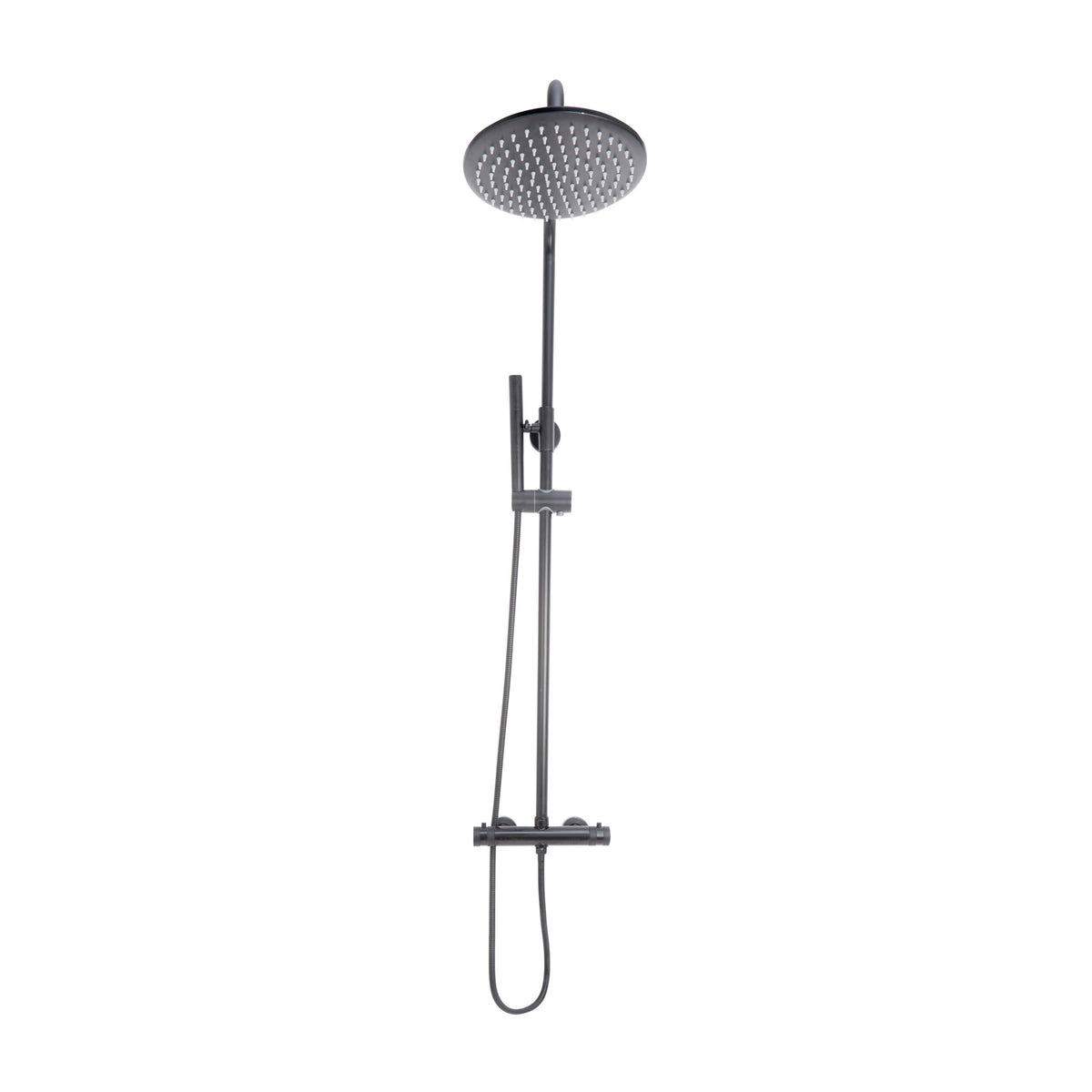 Core Round Rigid Shower Gunmetal
