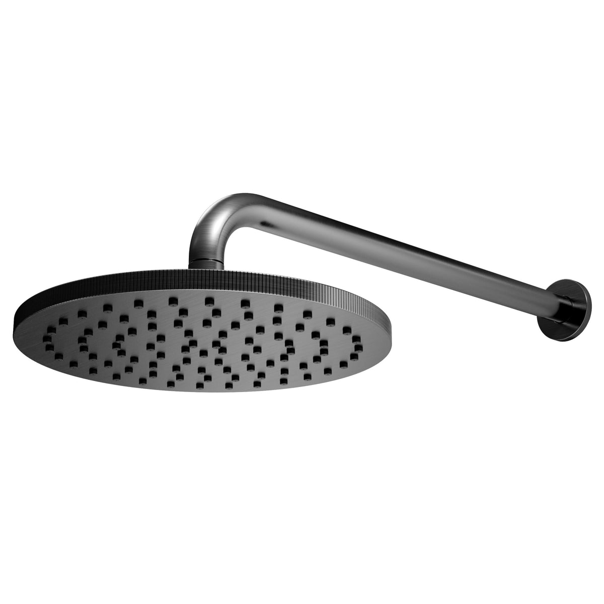 Core Round Shower Head and Arm Gunmetal