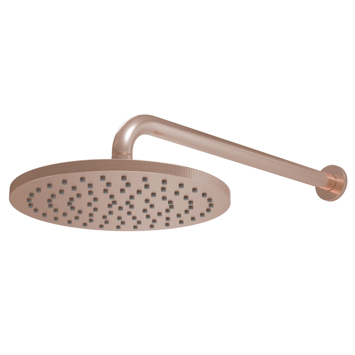 Core Round Shower Head and Arm Brushed Bronze