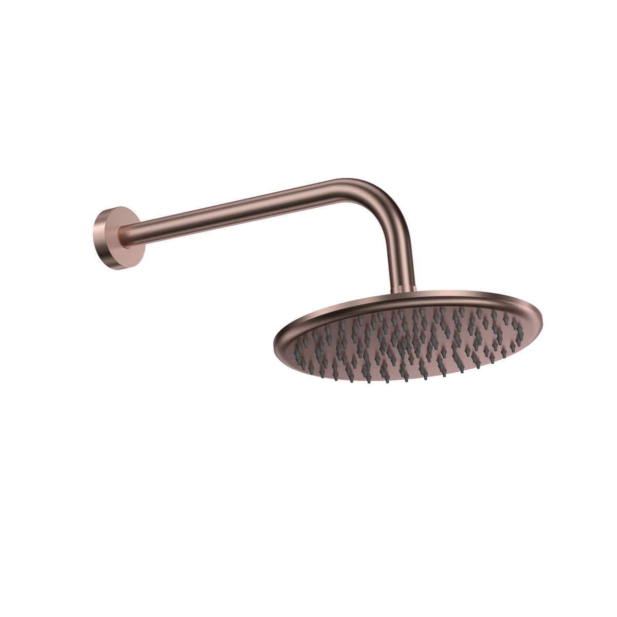 Shower Arm & Head Round BR Bronze