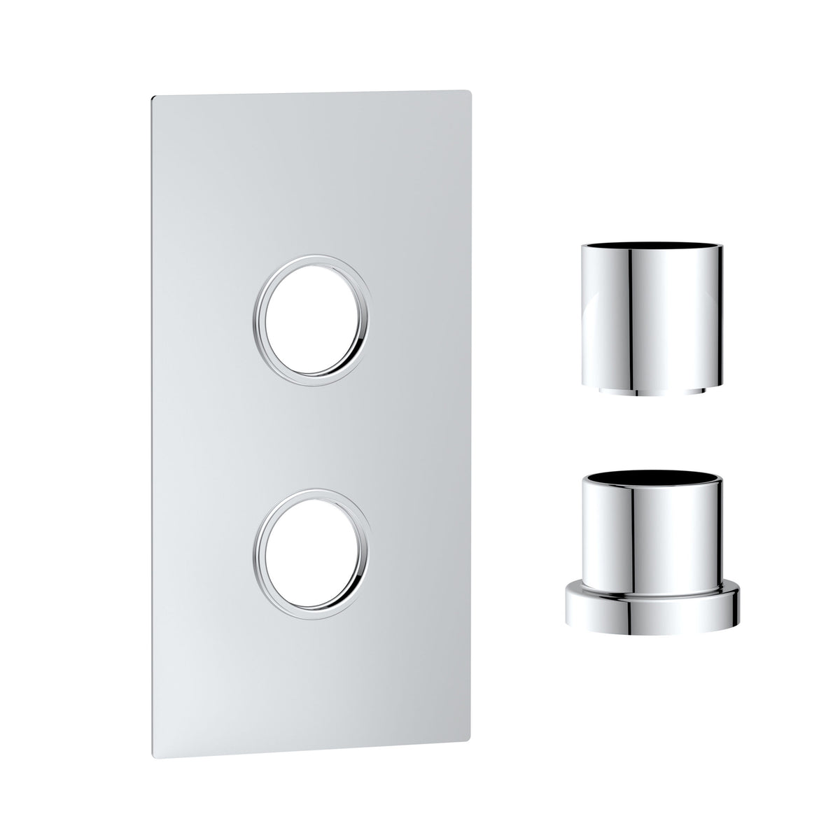 Concealed Plate Chrome ( 1 outlet)