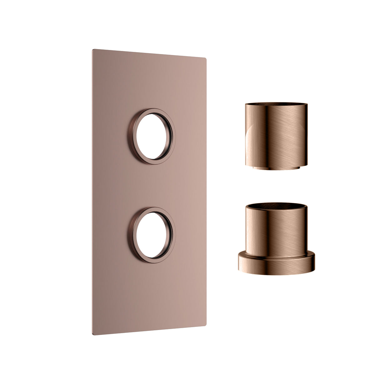 Concealed Plate Br Bronze (1 outlet)