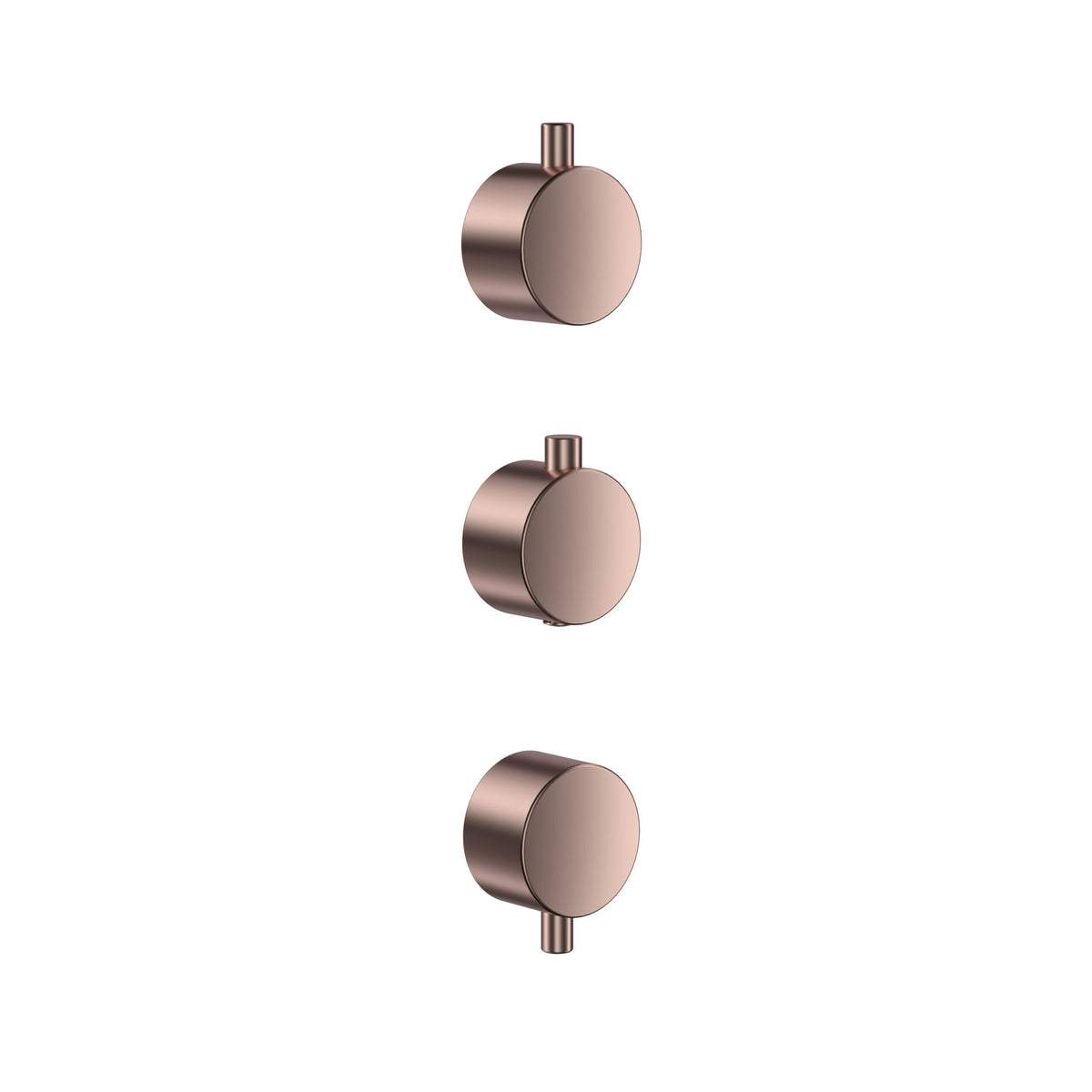 Concealed Plain Handle 3 Pack (1 Thermo 2 Flow) Br Bronze