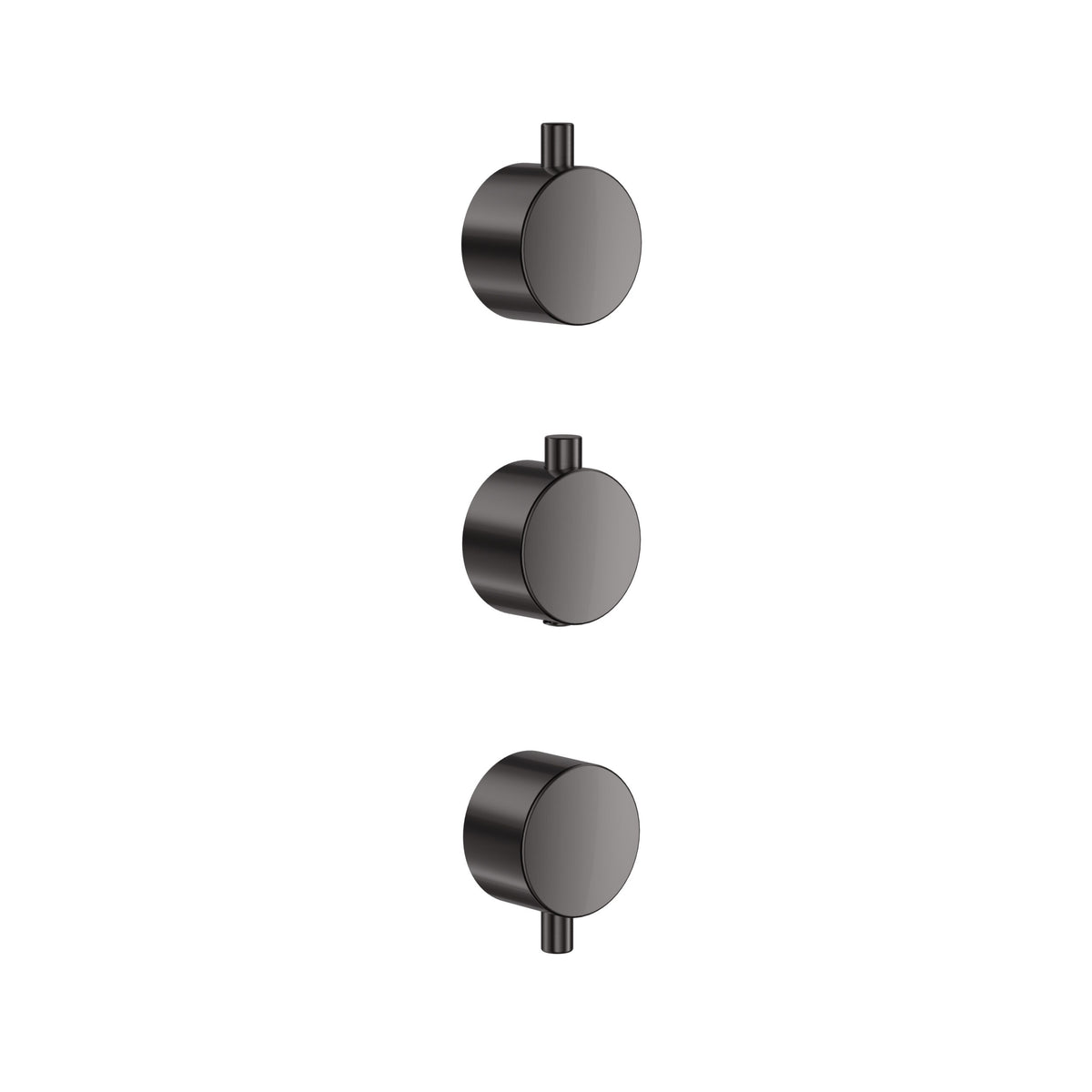 Concealed Plain Handle 3 pack (1 Thermo 2 Flow) Gunmetal