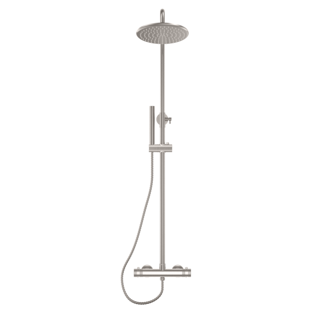 CORE Round Rigid Shower Brushed Nickel