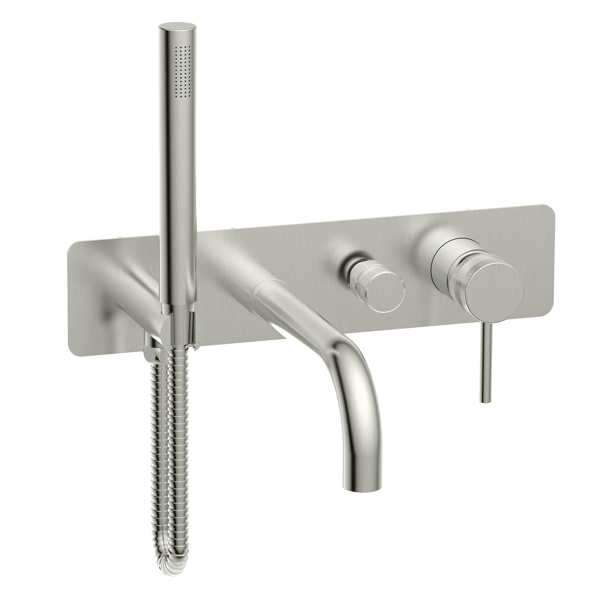 CORE Wall Mounted Bath Shower Mixer Brushed Nickel