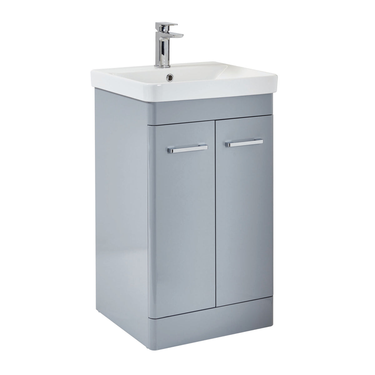 Rossini Floor Standing 600mm Wide Vanity Unit - Pebble Grey