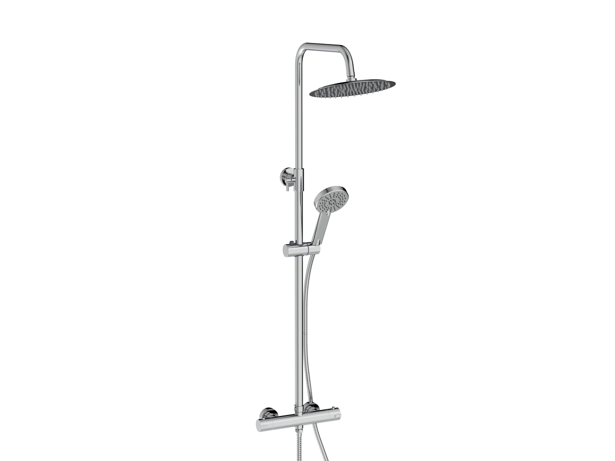 Serena Chr Rnd Shower Set Inc. Easykit