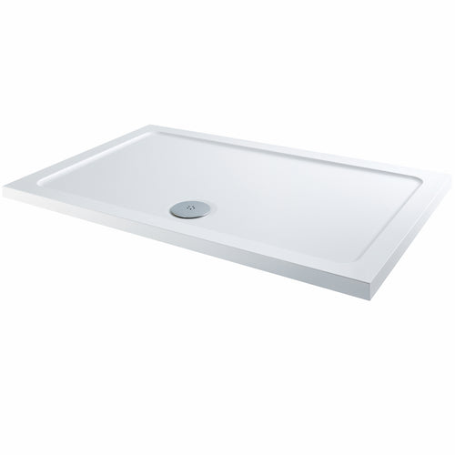 1500x900mm Rec 30mm Shower Tray White