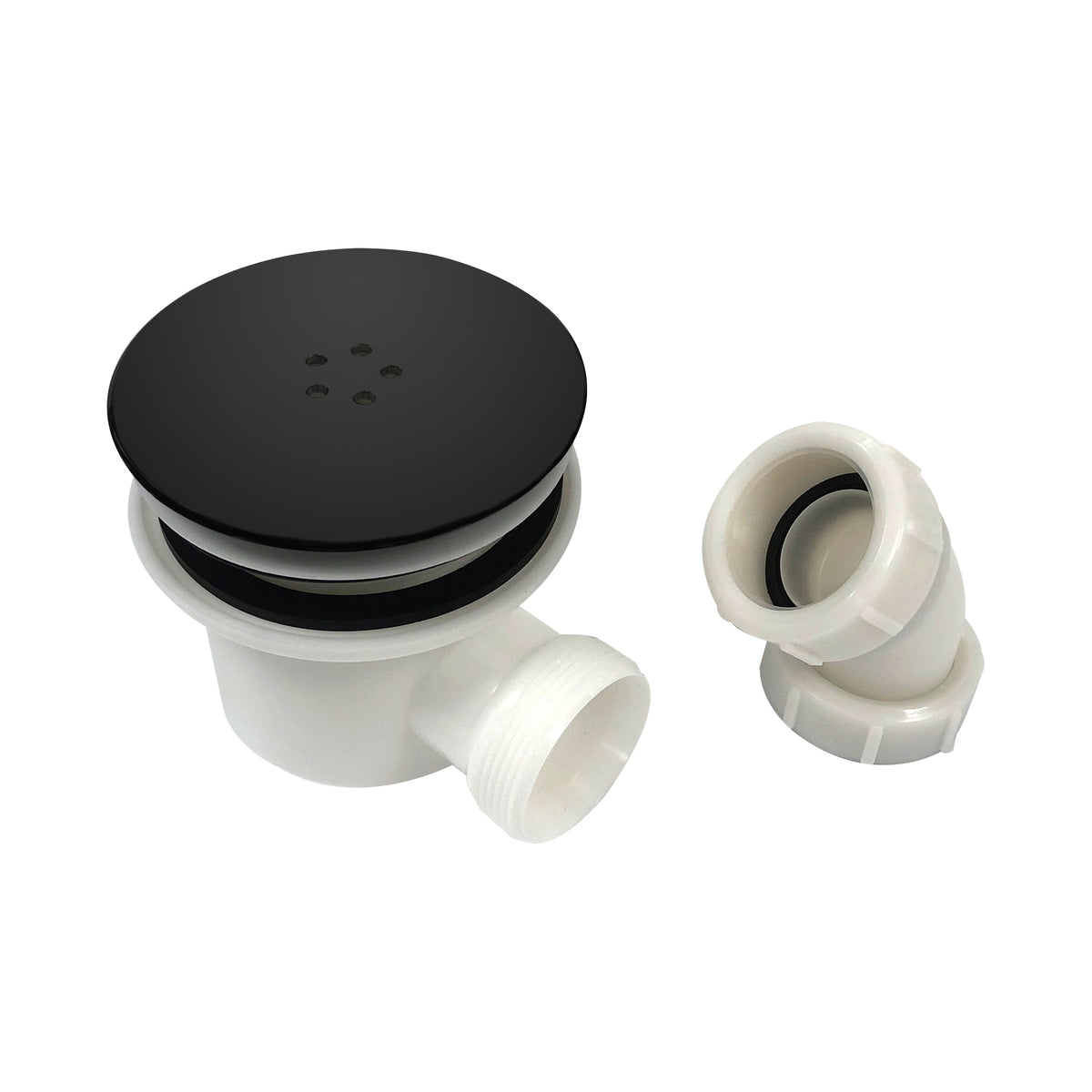 90mm Shower Trap Black