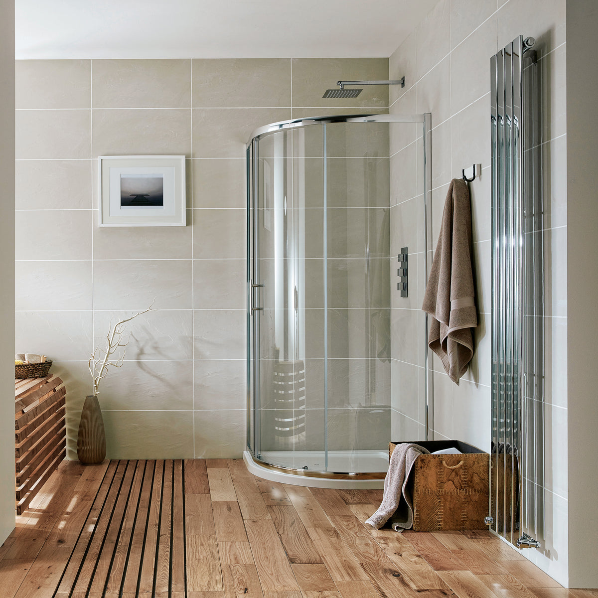 Single Door Quadrant 1000x800 mm