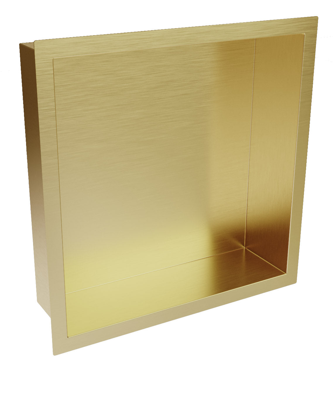 Inset Shower Niche 300x300mm Brushed Brass