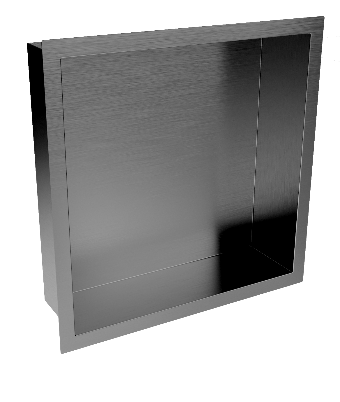 Inset Shower Niche 300x300mm Gunmetal