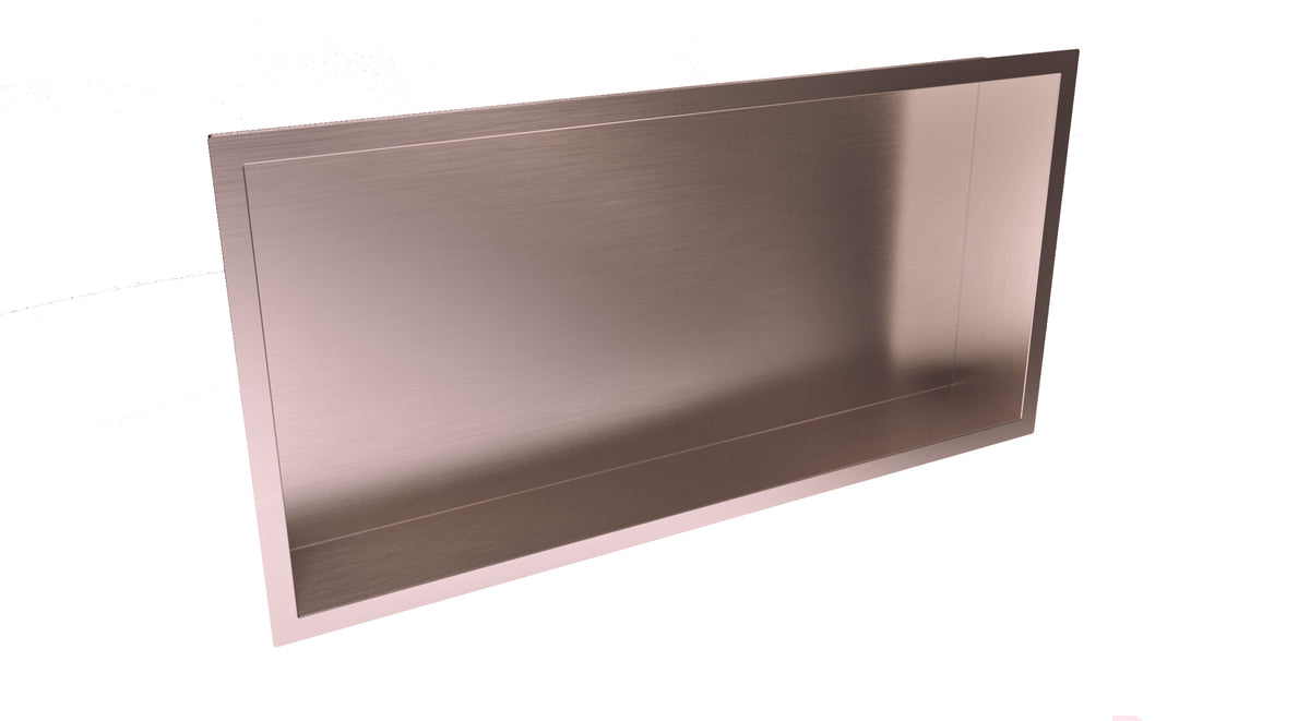 Inset Shower Niche 600x300mm Brushed Bronze