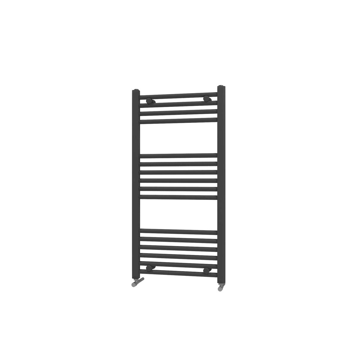 22mm Straight Towel Rail 500mm x 1000mm Black